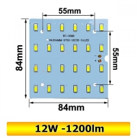 12W Светодиодна платка 84x84mm 6000K