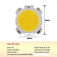 7W Светодиодна COB чип 28mm 6000K