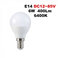 LED крушка E14 6W 12-85V 400LM 6400K
