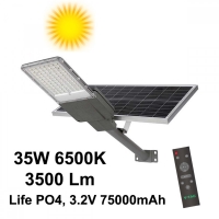 35W Соларна улична лампа Bridgelux Чип 6500K