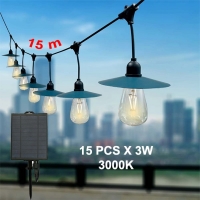 3W Соларна Поредица 15бр. LED Крушки 15м