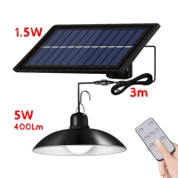 Соларна лампа с отделен панел тип камбана XF-707