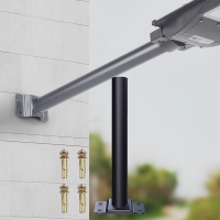 Метална стойка за улична лампа черна Ф 48mm