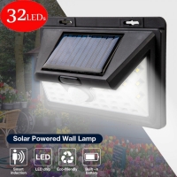 Соларна ЛЕД лампа с РIR сензор 5000K 32LED 6,4W