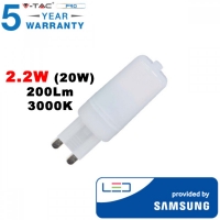 LED Крушка SAMSUNG чип 2.2W 200LM G9 3000K