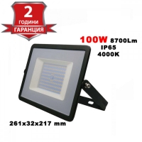 100W LED Прожектор Е-Series G2 Черно Тяло 8700LM 4000K