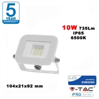 10W LED Прожектор Samsung чип Pro-s Бяло Тяло 735LM 6500K