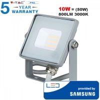 10W LED Прожектор Samsung чип сиво тяло 3000K