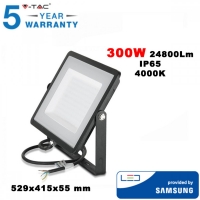 300W LED Прожектор Samsung чип G2 Черно Тяло 26390LM 4000K