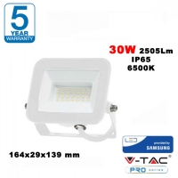 30W LED Прожектор Samsung чип Pro-s Бяло Тяло 2505LM 6500K