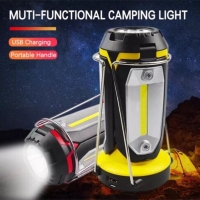 Мултифункционална преносима лампа COB LED, USB зарядно, стойка, Mx-8801