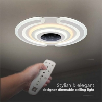 95W 3в1 LED Плафон Димиращ с Дистанционно 52X5cm 9900Lm