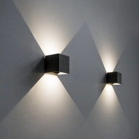 6W Аплик Черно Тяло Квадрат IP65 660LM 4000K