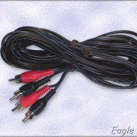 Кабел 2 на 2 мъжки чинча 3.2mm / 10м