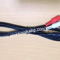 Кабел 2 мъжки чинча на 3,5мм стерео жак 3.7mm / 1,5м