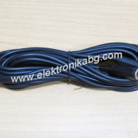 Кабел 3,5мм стерео щекер на 3,5мм стерео жак 5м