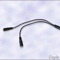 3,5мм стерео жак на 2X3,5мм стерео щекер