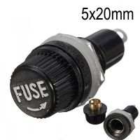 Гнездо за стъклени предпазители 5x20mm