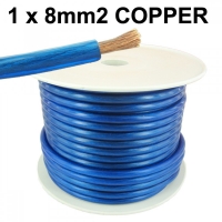 Силиконов кабел за аудио системи 1х8мм2 - меден