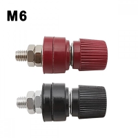 Комплект Изходна клема M6 RY-333 Черно и Червена, 220V 50А, 6mm