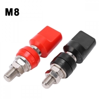 Комплект Изходна клема M8 RY-50019 Черно и Червена, 220V 100А, 8mm