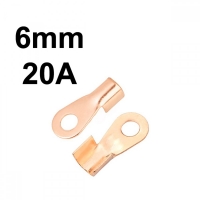 Неизолирана кабелна обувка 6мм отвор 20A