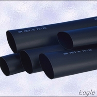 Термосвиваем шлаух черен Ф7 100м