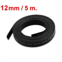 Термосвиваем шлаух черен Ф12 5м