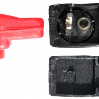 Букса за автокасетофон 2 пина ъглова