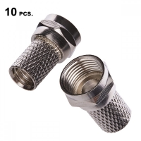 10 бр. F конектор за коаксиален кабел