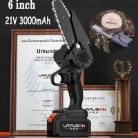 Lapusen 6 инча Акумулаторен електрически трион 21V 3000mAh с 2 батерии